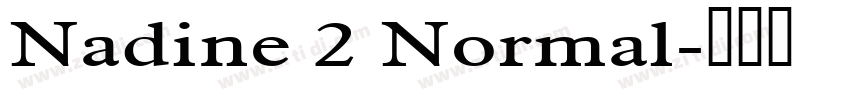 Nadine 2 Normal字体转换